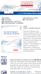Mobile Screenshot of journal-of-sensors-and-sensor-systems.net